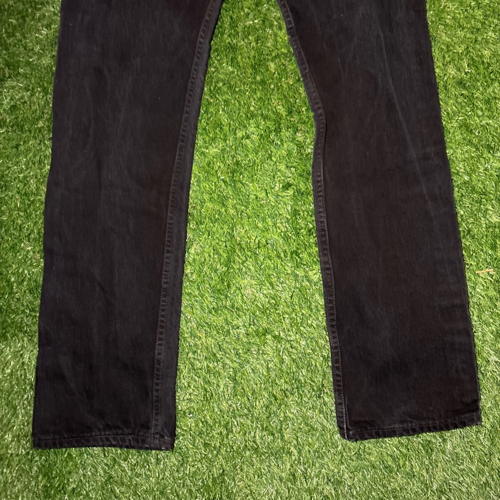 Vintage Levis 501 Black Denim Jeans Made in USA 1998 Button Fly W31 L34 501-0660 - Picture 13 of 16
